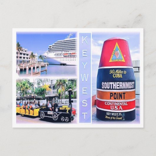 Carte Postale Floride - Usa - Mosaïque - (Devant)