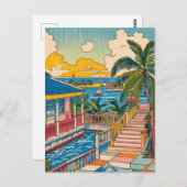 Carte Postale Floride vintage rétro (Devant / Derrière)