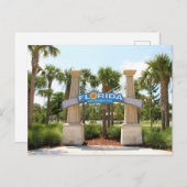 Carte postale, Floride Vous Accueille (Devant / Derrière)