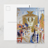 Carte Postale Florine Stettheimer Les Cathédrales de Wall Street (Devant / Derrière)