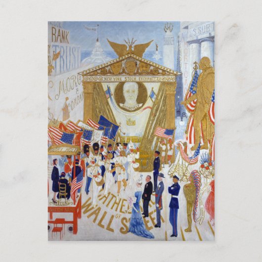 Carte Postale Florine Stettheimer Les Cathédrales de Wall Street (Devant)
