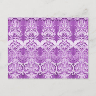 Carte postale florissante aux fleurs violettes