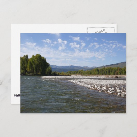 Carte Postale Flottant sur la rivière Snake I (Devant / Derrière)