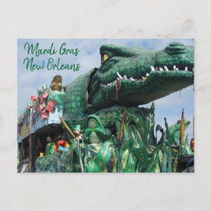 Carte Postale Flotte Alligator Mardi Gras