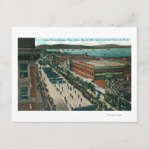 Carte Postale Flotte de l'Atlantique de la marine américaine dan