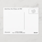 Carte Postale Flotte de Mardi Gras (Dos)