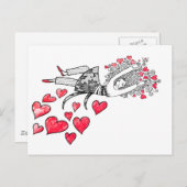 Carte Postale Flotter sur l'amour (Devant / Derrière)