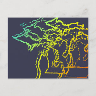 Carte Postale flou de chill du michigan