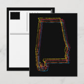 Carte Postale flou de fierté de l'alabama (Devant / Derrière)