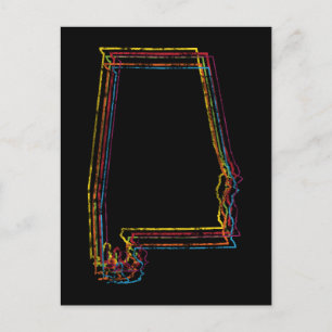 Carte Postale flou de fierté de l'alabama