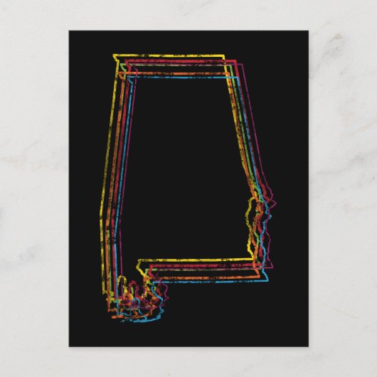 Carte Postale flou de fierté de l'alabama (Devant)