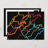 Carte Postale flou de fierté de virginie occidentale (Devant / Derrière)