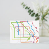 Carte Postale flou de fierté missouri (Debout devant)