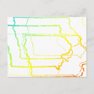 Carte Postale flou de la fondu iowa