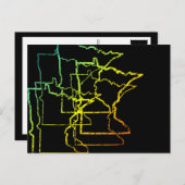 Carte Postale flou de refroidissement du minnesota (Devant / Derrière)