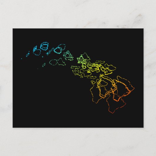 Carte Postale flou de refroidissement hawaïen (Devant)