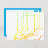 Carte Postale flou du froid de l'indiana (Devant / Derrière)