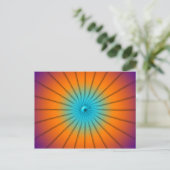 Carte Postale Flou radial abstrait et coloré (Debout devant)