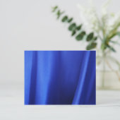Carte Postale Flow Blue Silk Fabric Abstrait (Debout devant)