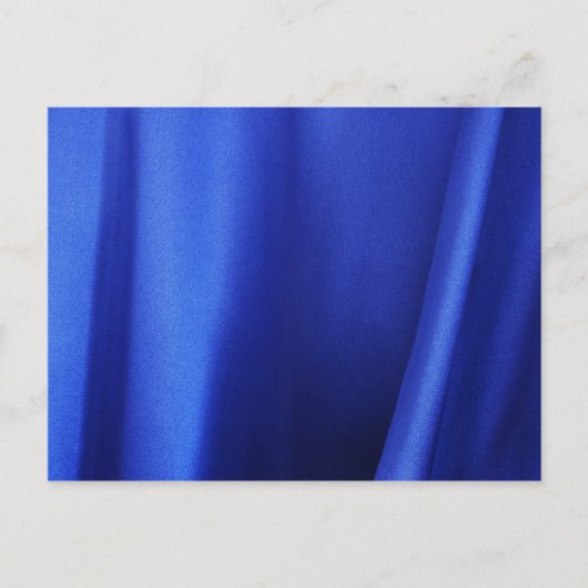 Carte Postale Flow Blue Silk Fabric Abstrait (Devant)