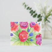 Carte postale flower (Debout devant)