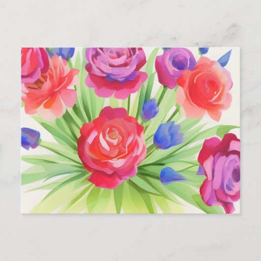 Carte postale flower (Devant)