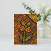 Carte postale Flower Art d'automne (Debout devant)