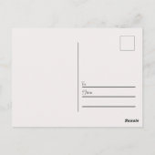 Carte postale Flower Bird noir et blanc (Dos)