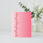 Carte postale Flower Branch, personnaliser (Debout devant)