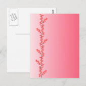 Carte postale Flower Branch, personnaliser (Devant / Derrière)