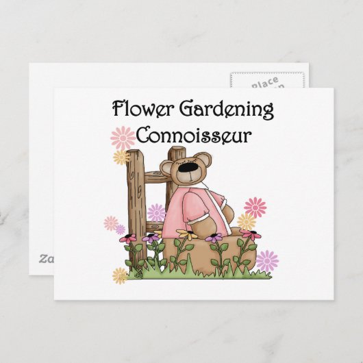 Carte Postale Flower Garden Connoisseur T-shirts et cadeaux (Devant / Derrière)
