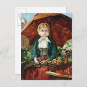 Carte Postale Flower Girl (Devant / Derrière)