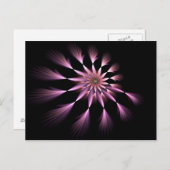 Carte postale Flower I - Fractal Art (Devant / Derrière)