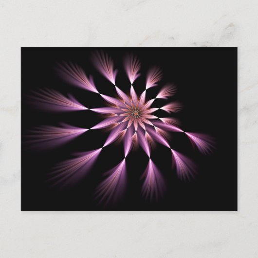 Carte postale Flower I - Fractal Art (Devant)