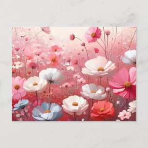 Carte Postale Flower Meadow esthétique Vintage