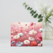 Carte Postale Flower Meadow esthétique Vintage (Debout devant)