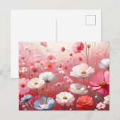Carte Postale Flower Meadow esthétique Vintage (Devant / Derrière)