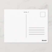 Carte Postale Flower power (Dos)