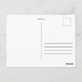 Carte Postale Flower power (Dos)