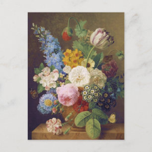 Carte Postale Flower Still Life by Jean Ulrich Tournier