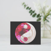 Carte postale Flower Yin Yang (Debout devant)