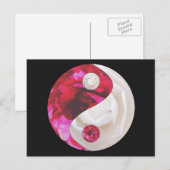 Carte postale Flower Yin Yang (Devant / Derrière)