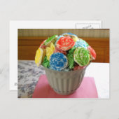 Carte Postale Flowerpot Cupcake (Devant / Derrière)