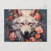 Carte Postale Flowers and the wolf (Devant)