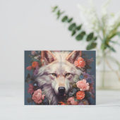 Carte Postale Flowers and the wolf (Debout devant)