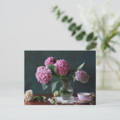 Carte Postale Flowers | Hydrangeas in Vase (Debout devant)