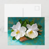 Carte Postale Flowers | Magnolia Flower (Devant / Derrière)