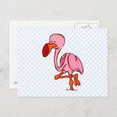 Carte Postale Floyd Flamant rose (Devant / Derrière)