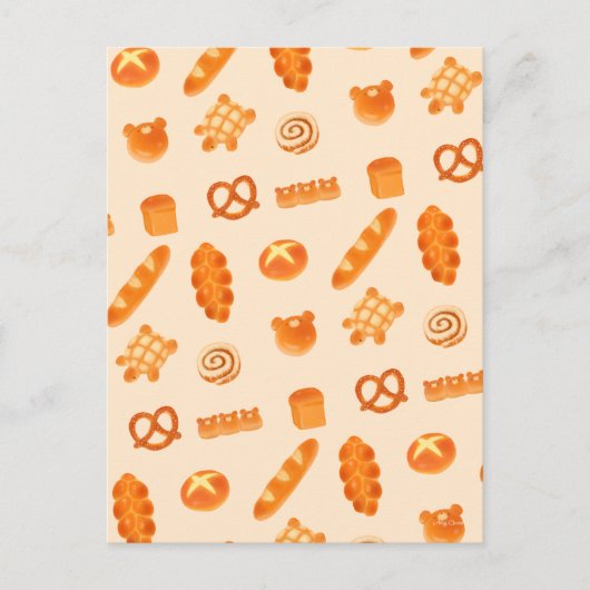 Carte Postale Fluffy Boulangerie Pain Variété Japonaise Style Sn (Devant)