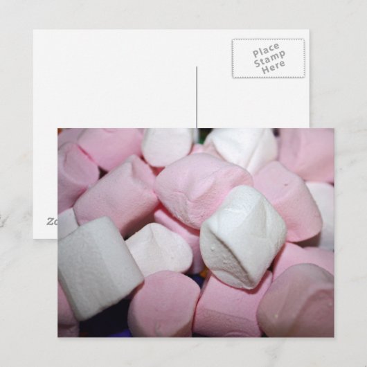 Carte Postale Fluffy Marshmallow (Devant / Derrière)